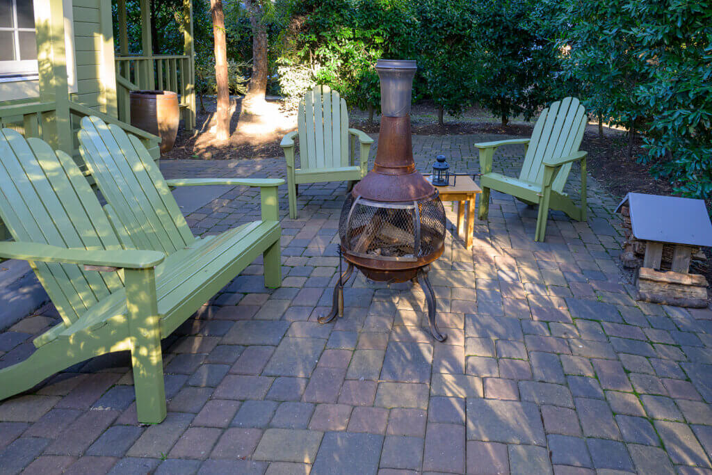 Napa Cottages private fire pit