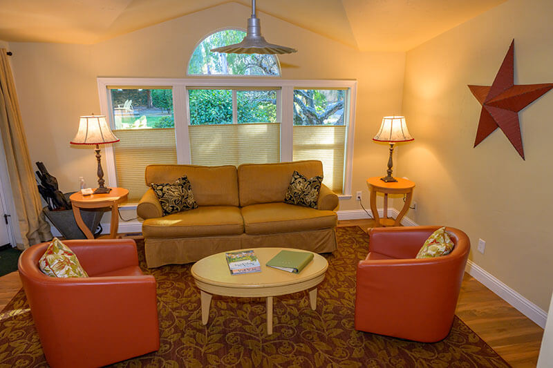Napa Cottages 2 bedroom living room